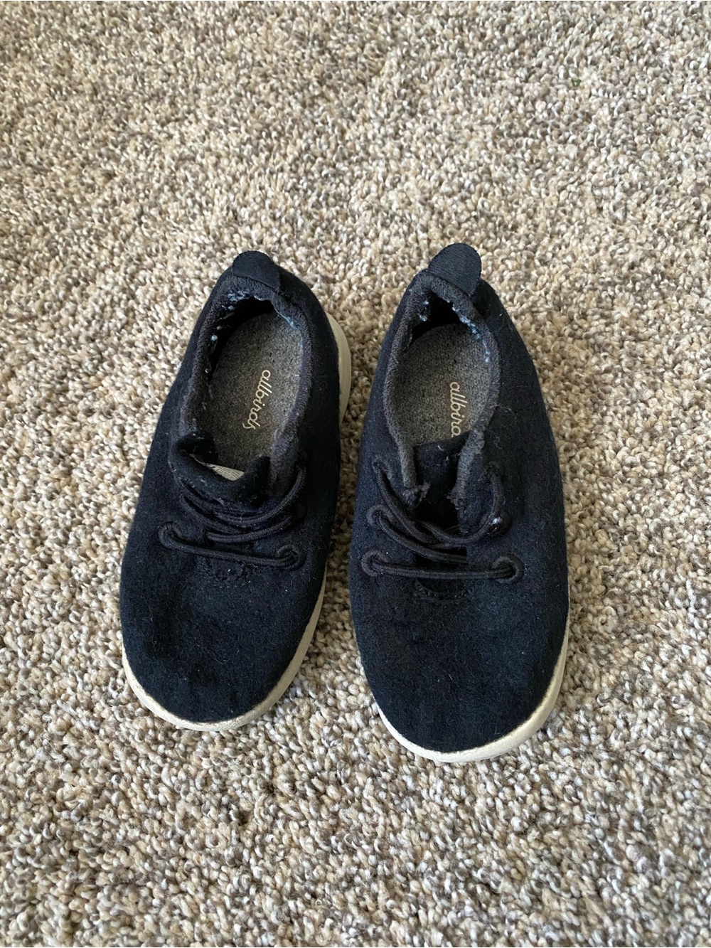 Allbirds Kids Black Wool Sneakers - Size 8